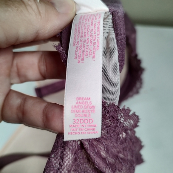 Victoria's Secret Dream Angels Lined Demi Purple Size 32DDD - Picture 11 of 12